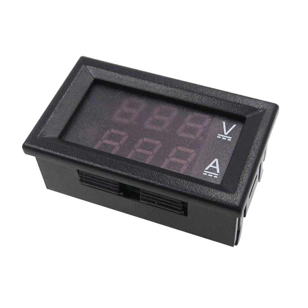 Voltmeter Ammeter 0.28" 100V 50A Dual LED Blue and Red
