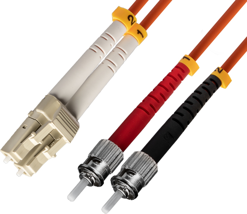 ST-LC Single Mode Fiber Optic Patch Lead (2m)