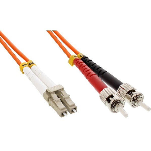 ST-LC Multi Mode Fiber Optic Patch Lead (1m)