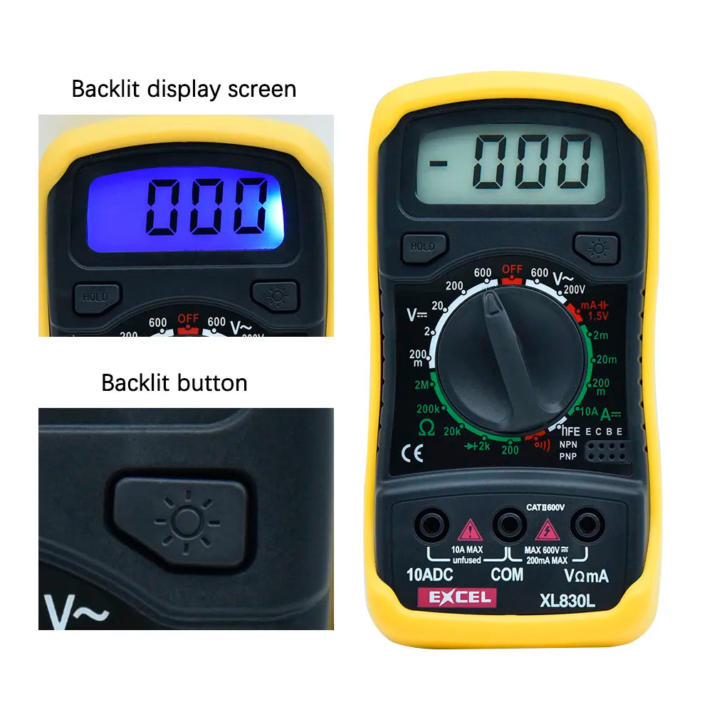 KEYESTUDIO Mini Digital Multimeter XL830L