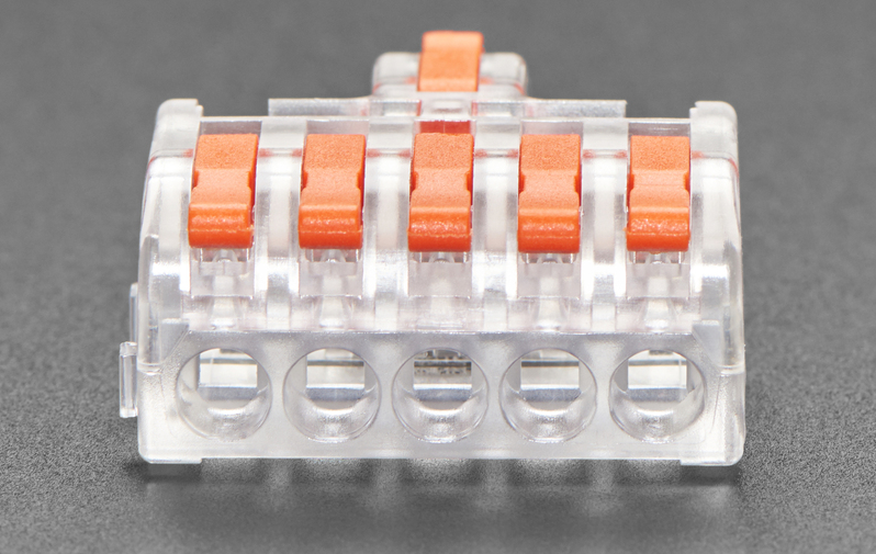 ADAFRUIT Snap Action 1-to-5 Wiring Block Connector - Clear DF-15