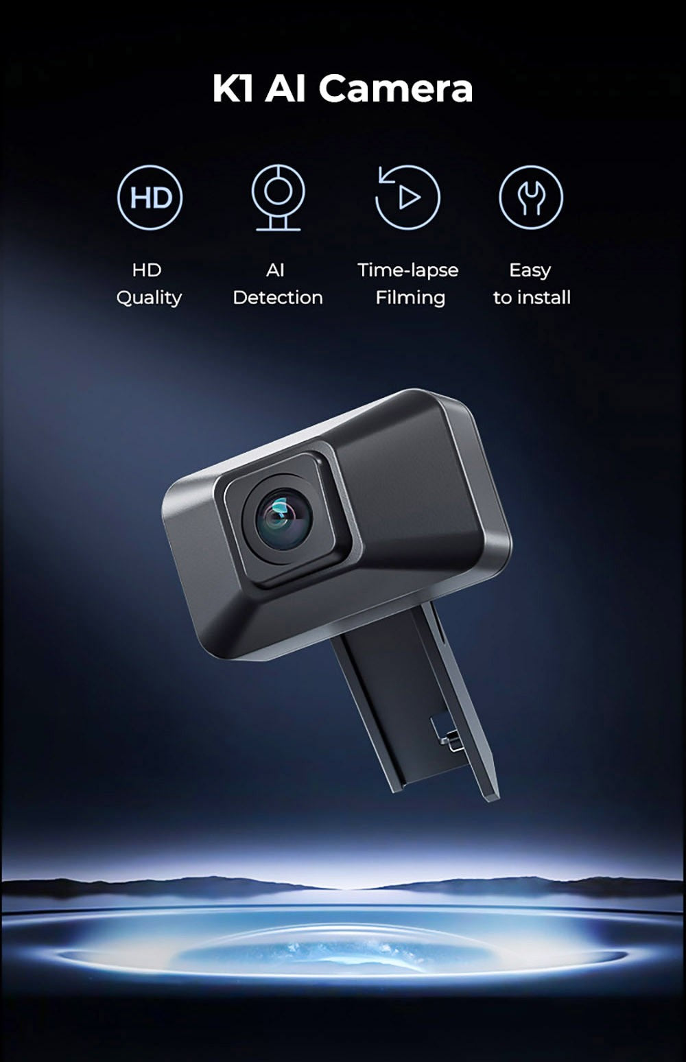 CREALITY K1 AI Camera, HD Quality, AI Detection, Time-Lapse Filming