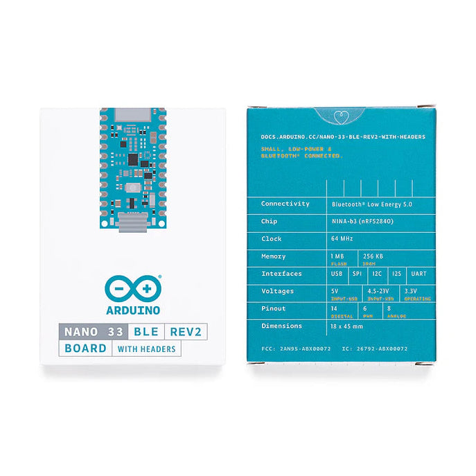 ARDUINO® Nano 33 BLE with headers rev2