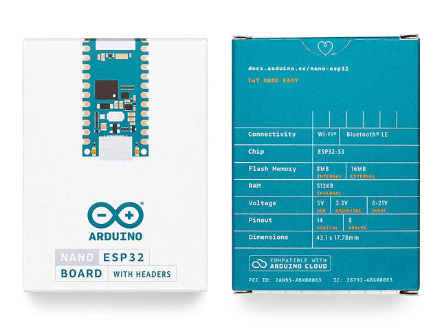 ARDUNIO® Nano ESP32 with headers
