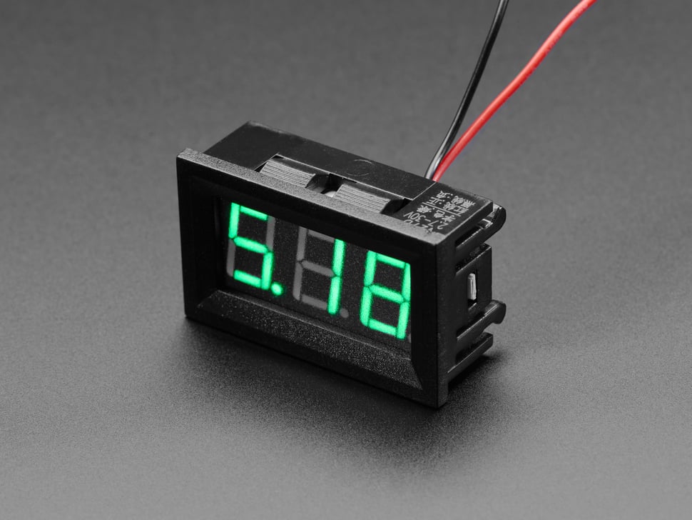 ADAFRUIT Panel Volt Meter - 4.5V to 30VDC