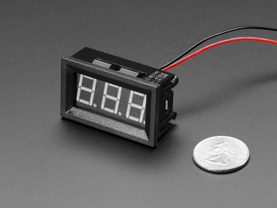 ADAFRUIT Panel Volt Meter - 4.5V to 30VDC