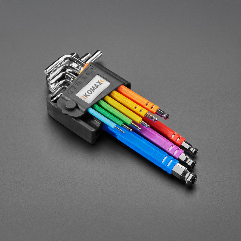 ADAFRUIT Rainbow Allen Wrench / Hex Key Set - Metric 9 Piece