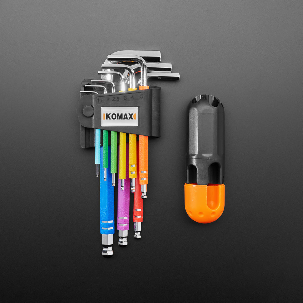 ADAFRUIT Rainbow Allen Wrench / Hex Key Set - Metric 9 Piece