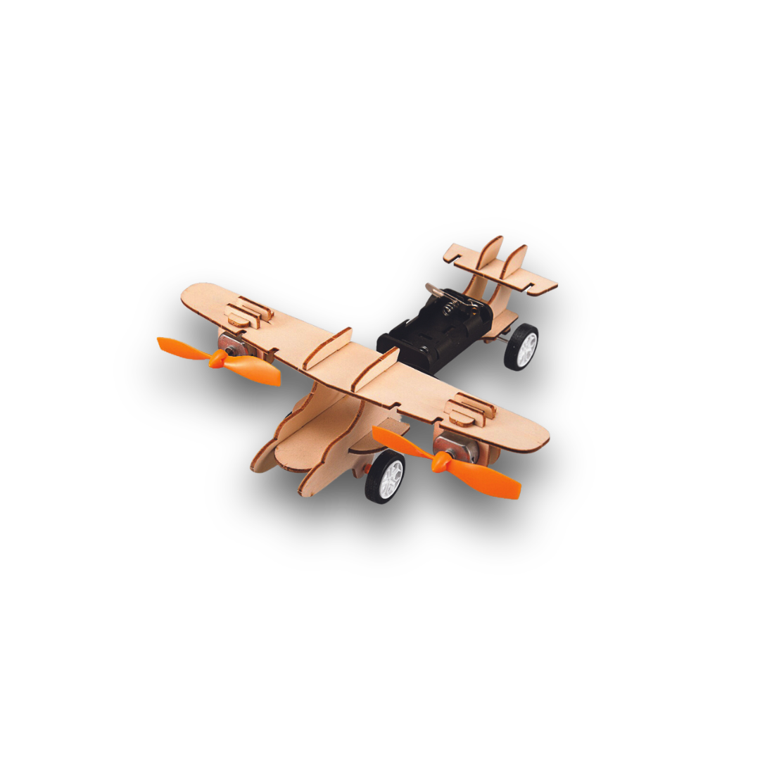 BUBBLEGUM Wood STEM Biplane