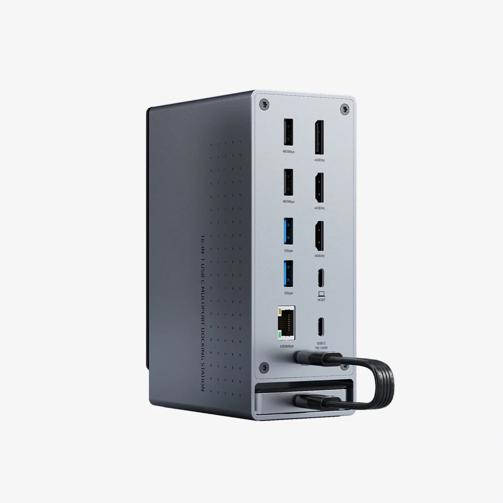 CABLETIME 16-IN-1 4K USB C Multiport Docking Station
