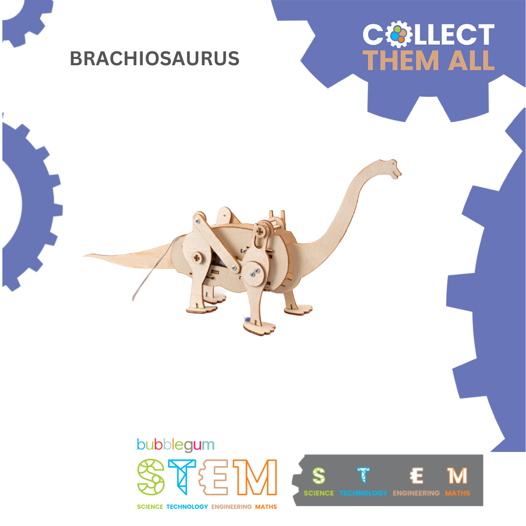 BUBBLEGUM Wood STEM Dinosaur