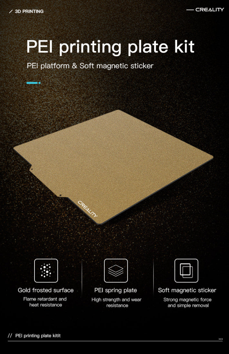 CREALITY Ender-5 Plus PEI Printing Plate Frosted Surface (377*370*2mm)