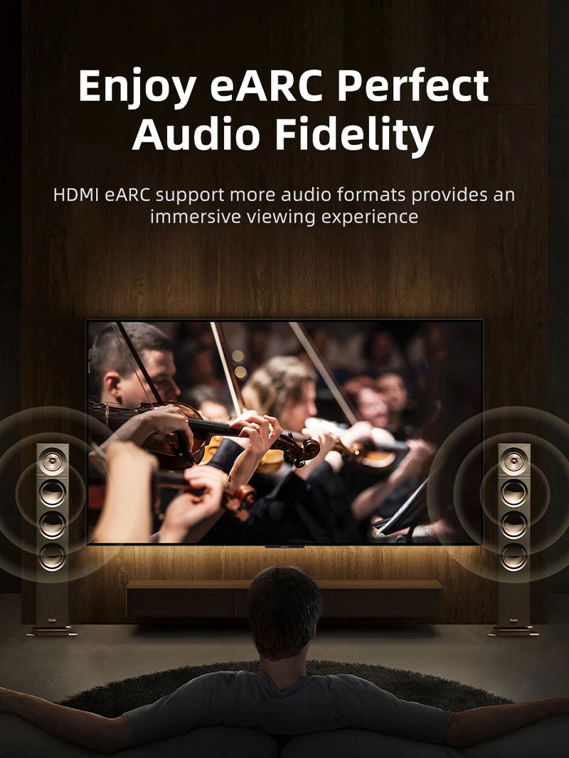 CABLETIME AOC Active Optical HDMI 2.1 Cable 8K 60Hz 48Gbps HDR (100m)