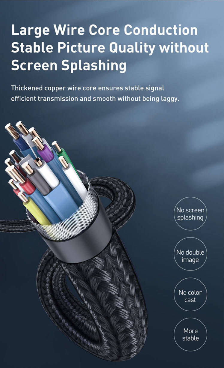CABLETIME Aluminum DP 2.1 Cable 16K/60Hz (2m)