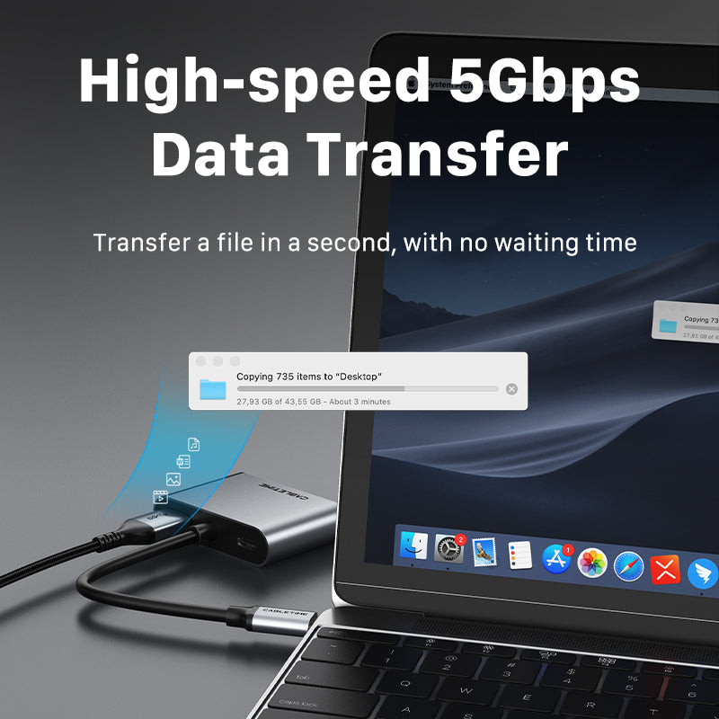 CABLETIME 4-in-1 USB type C to HDMI+VGA Adapter