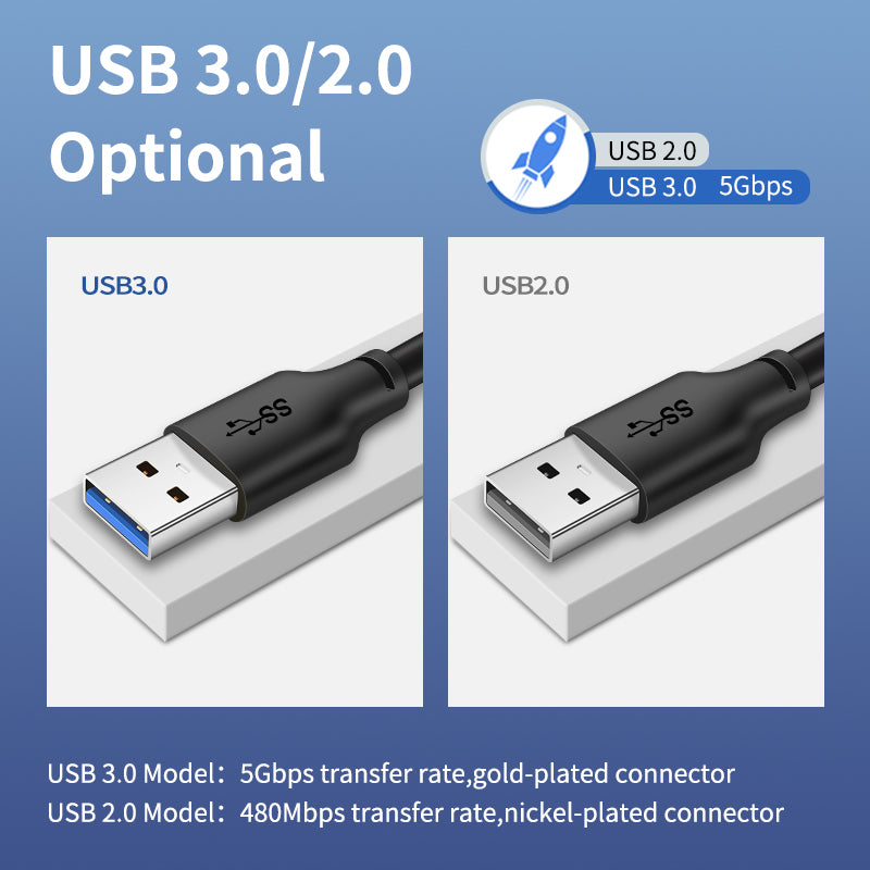 CABLETIME USB-A Male To USB-A Male USB 3.0 Cable (3m)