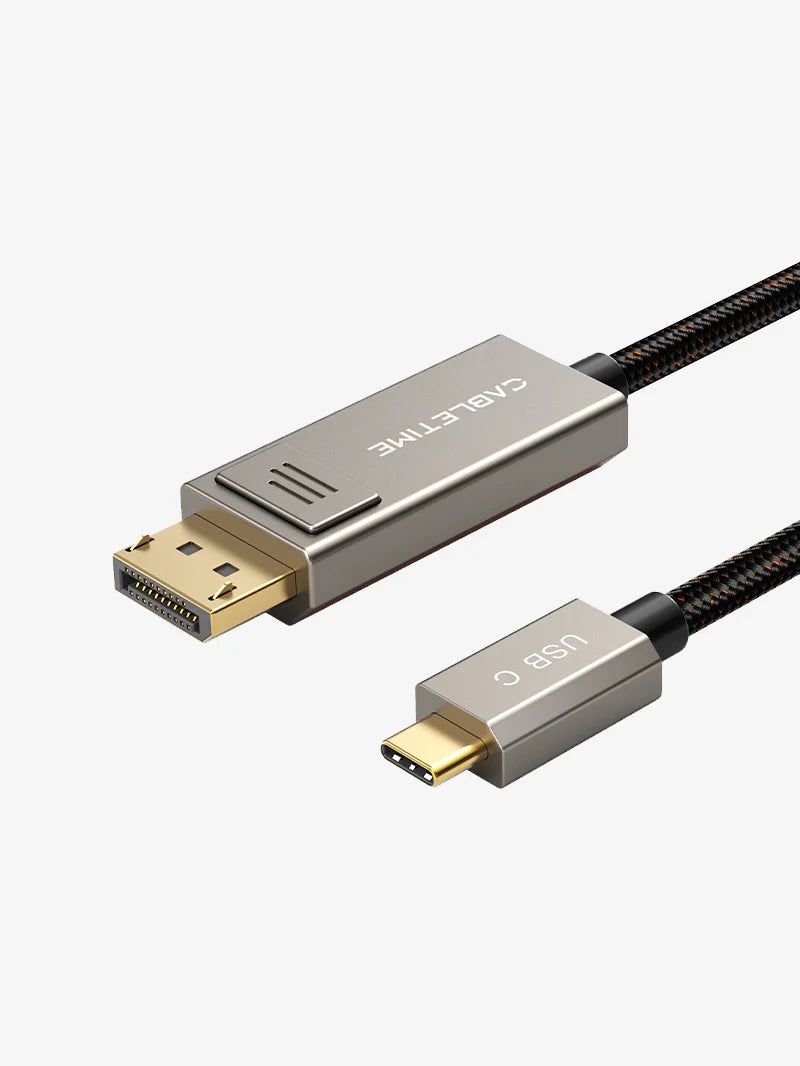 CABLETIME USB-C To Displayport Bi-Directional Cable (2m)