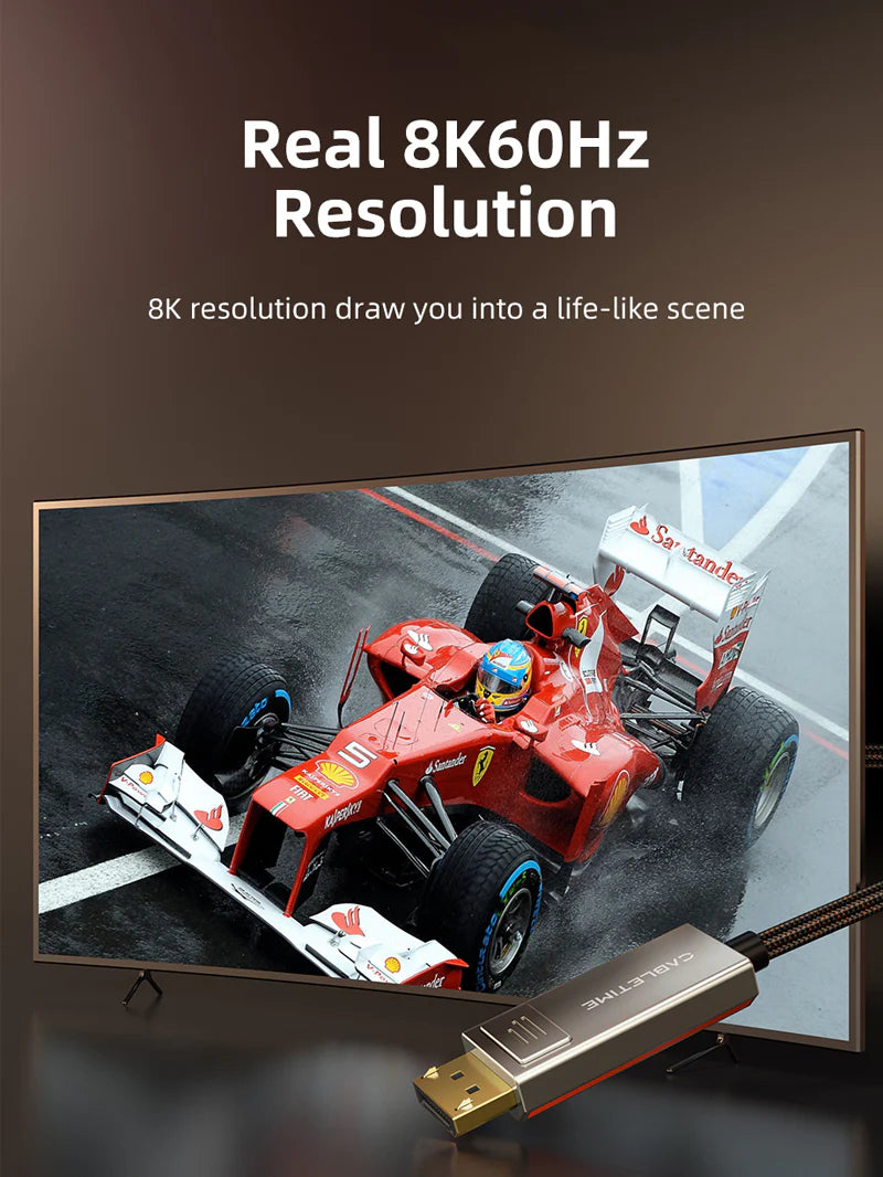 CABLETIME USB-C To Displayport Bi-Directional Cable (2m)