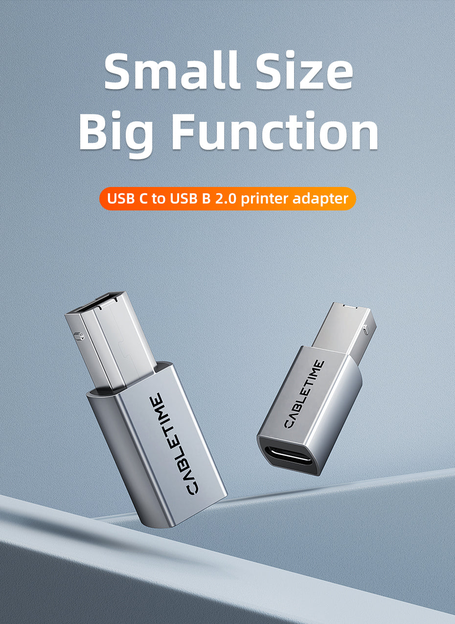 CABLETIME USB-C To Printer Adapter