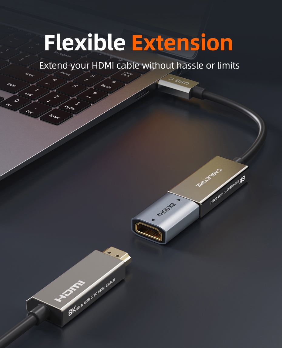 CABLETIME 8K HDMI 2.1 Coupler Female To Female Extender Adapter