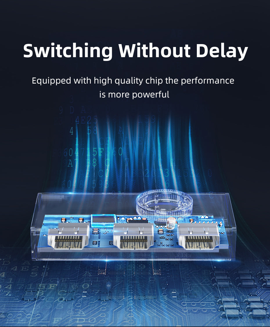 CABLETIME 4K60Hz 2-IN-1 HDMI 2.0 Switcher