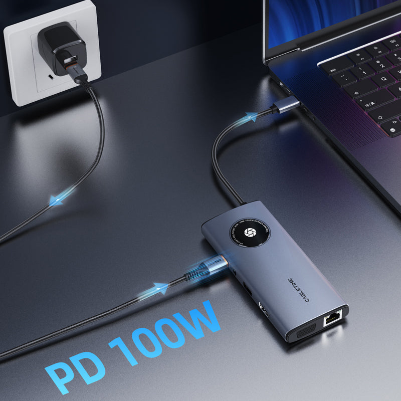 CABLETIME 10-IN-1 USB C HUB SST LENS SERIES