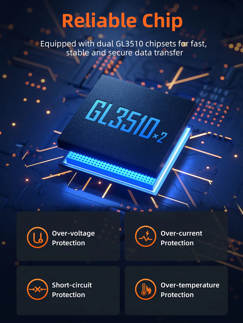 CABLETIME 7 in 1 USB-A Hub