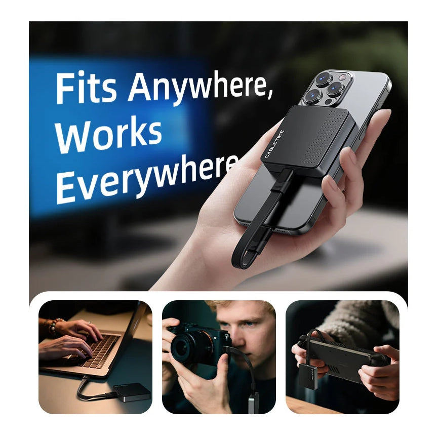 CABLETIME 10Gbps USB C to NVMe M.2 SSD Enclosure