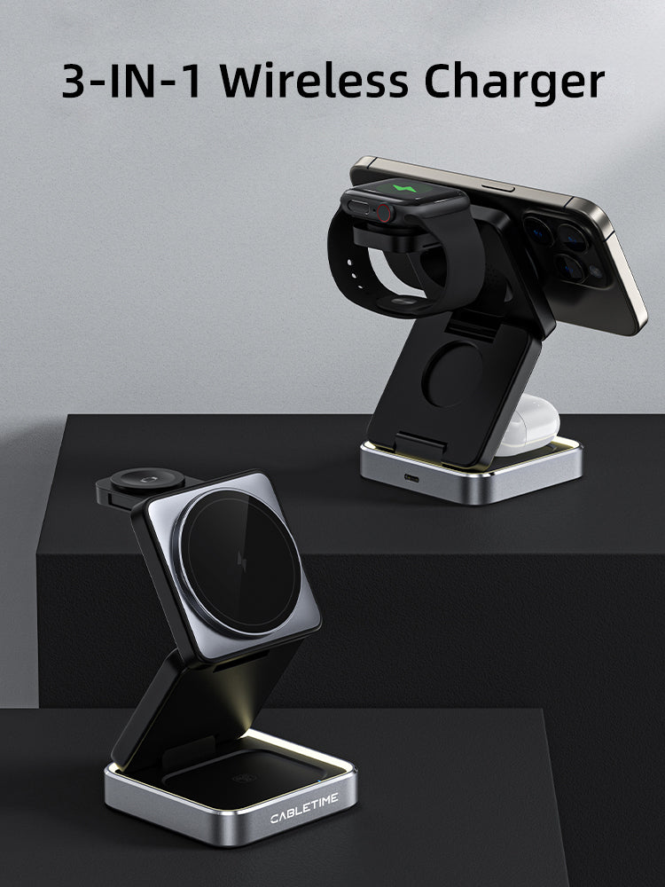 CABLETIME 3-IN-1 Wireless Charger