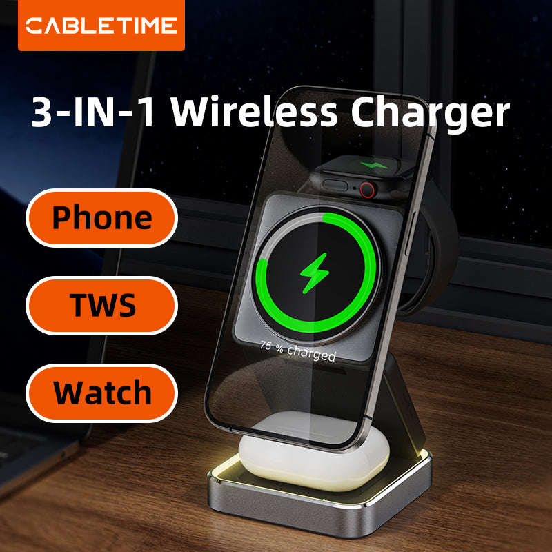 CABLETIME 3-IN-1 Wireless Charger