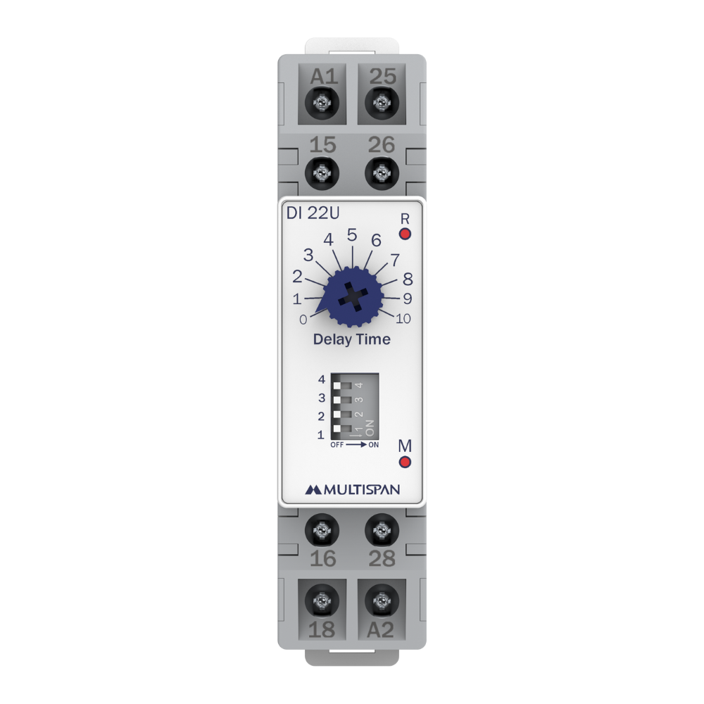 MULTISPAN On- Off Delay timer- Universal Supply and Time Range DI-22U