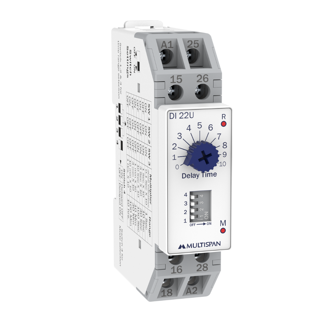 MULTISPAN On- Off Delay timer- Universal Supply and Time Range DI-22U