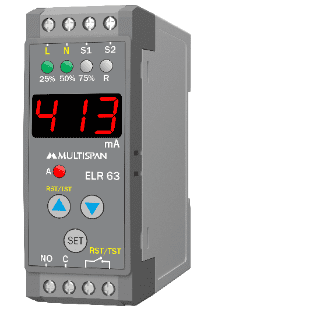 MULTISPAN Earth Leakage Relay & Earth To Neutral Voltage ELR -63