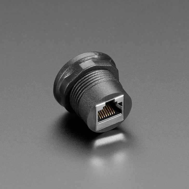 ADAFRUIT RJ-45 Ethernet Round Panel Mount Adapter Plug