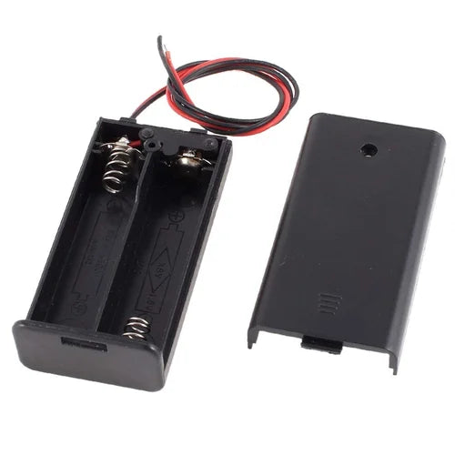 2xAA Battery Holder Box With Cover/on-off