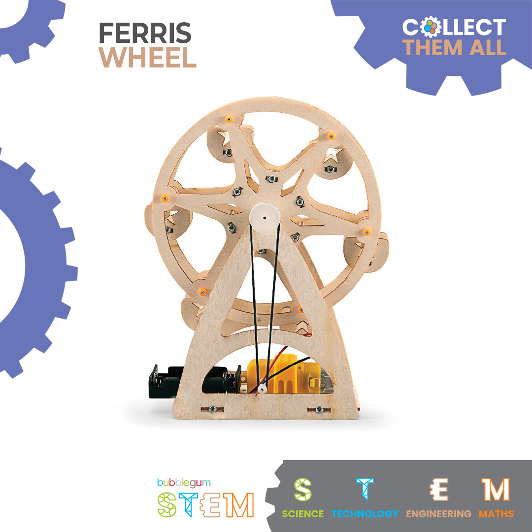 BUBBLEGUM Wood STEM Ferris Wheel