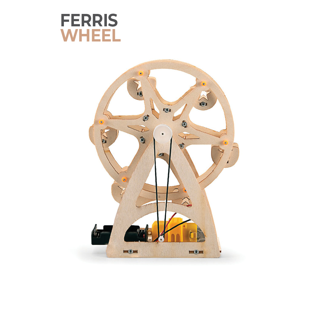 BUBBLEGUM Wood STEM Ferris Wheel