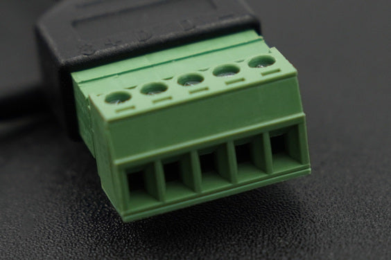 DFROBOT 5-Pin Type-C Male to Solderless Terminal Power Cable (30cm, 5V 2A Output)