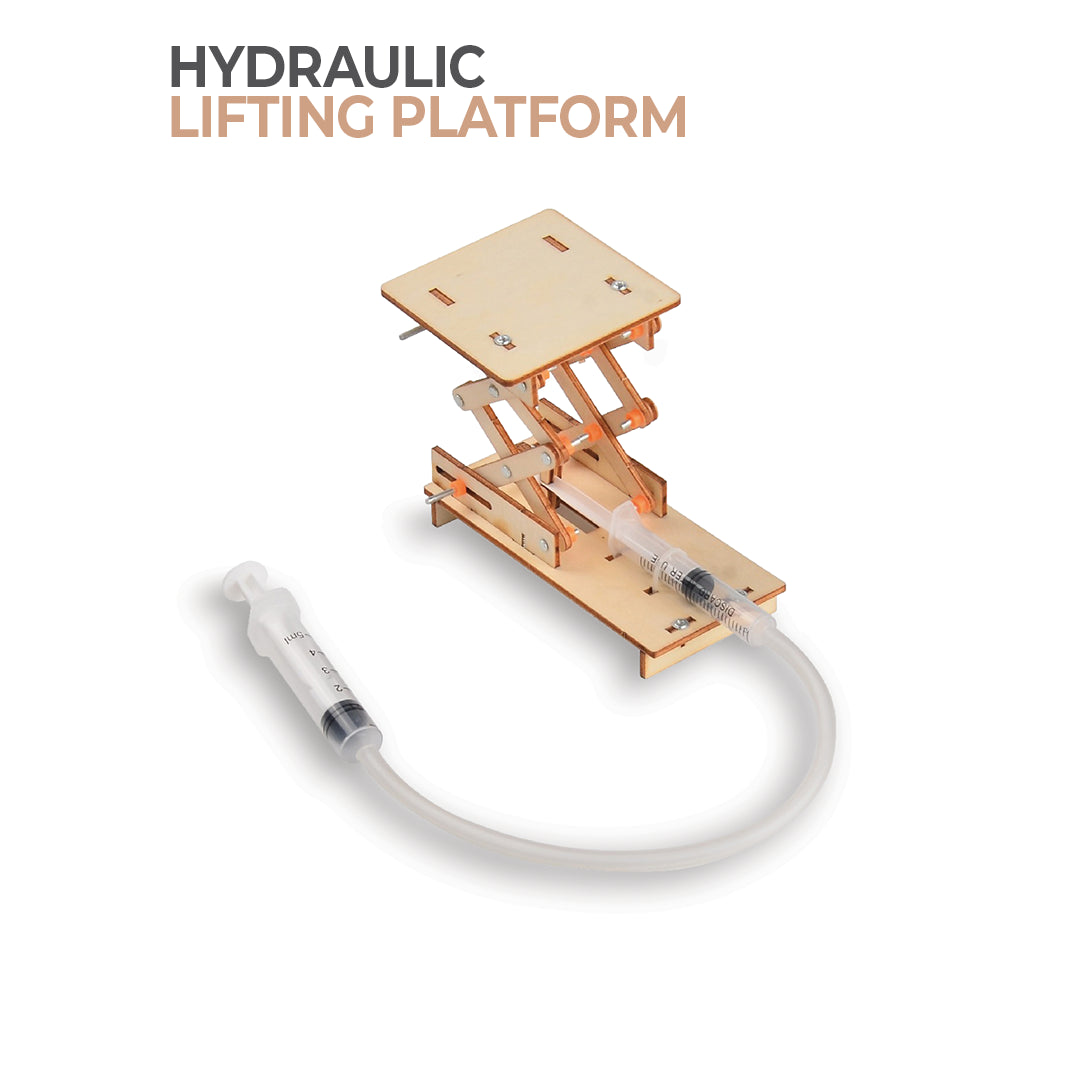 BUBBLEGUM Wood STEM Hydraulic Lifting Platform