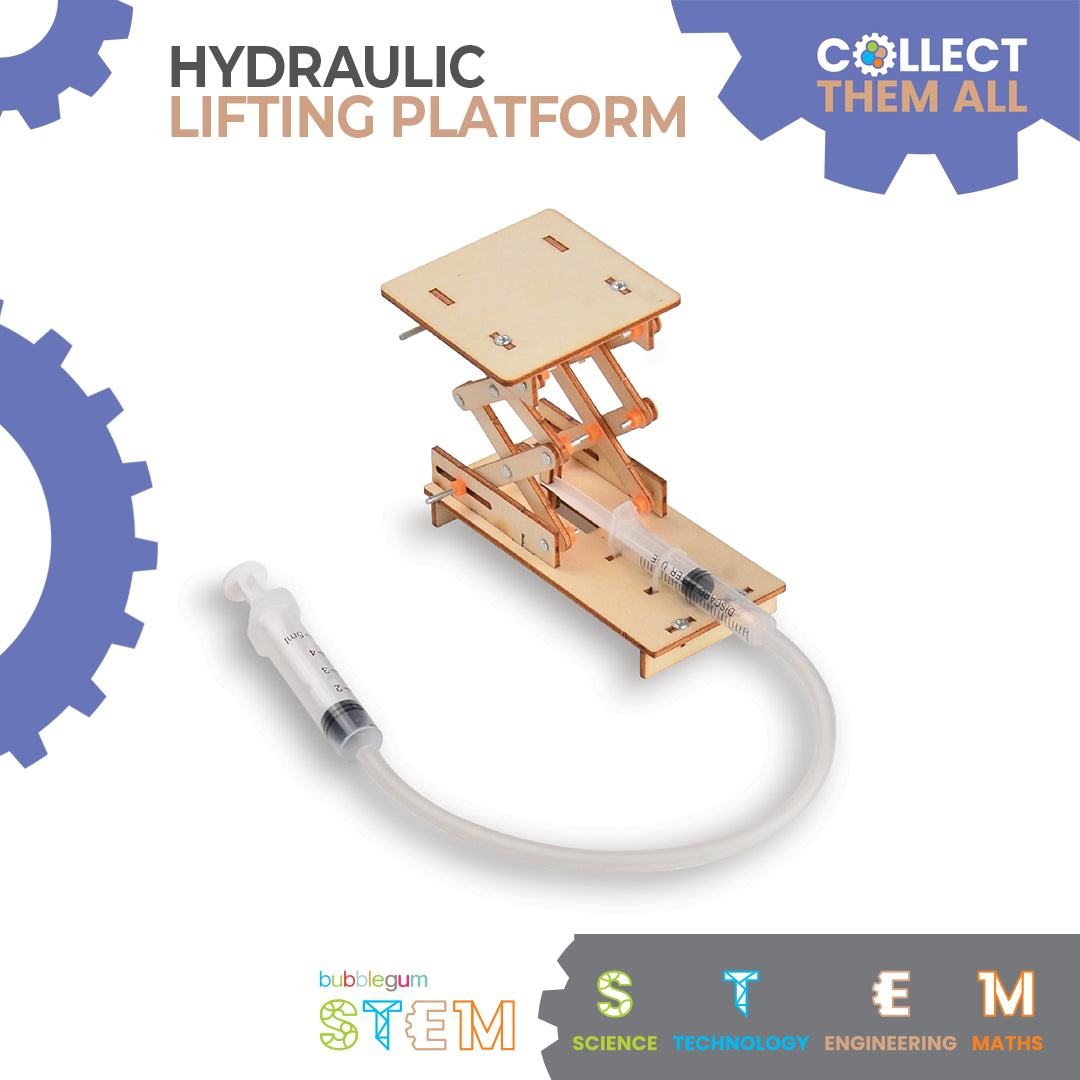 BUBBLEGUM Wood STEM Hydraulic Lifting Platform
