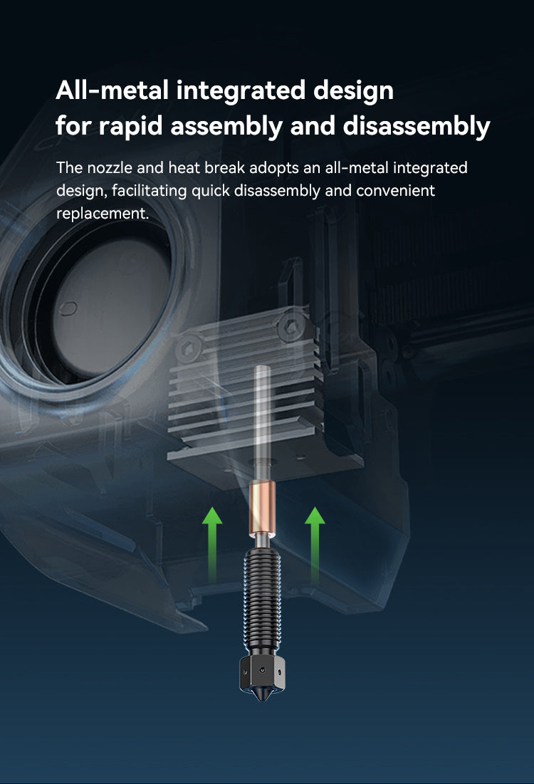 CREALITY Genuine E3D Obxidian™ High Flow Nozzle Assembly 0.6mm-K1 Series