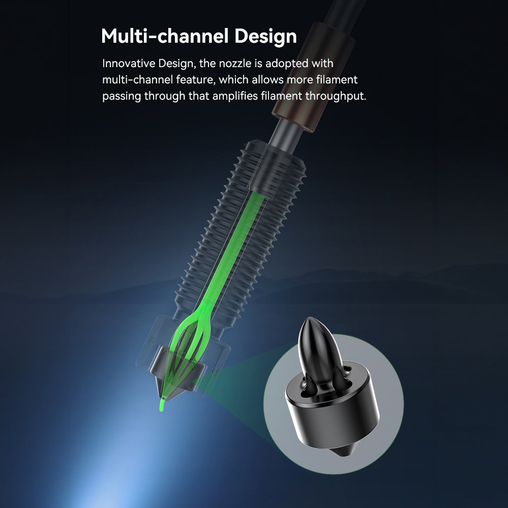 CREALITY Genuine E3D Obxidian™ High Flow Nozzle Assembly 0.6mm-K1 Series