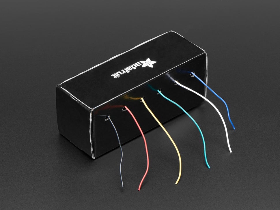 ADAFRUIT Hook-up Wire Spool Set - 22AWG Solid Core - 6 x 25 ft