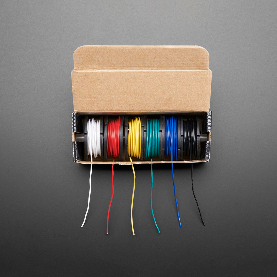ADAFRUIT Hook-up Wire Spool Set - 22AWG Solid Core - 6 x 25 ft