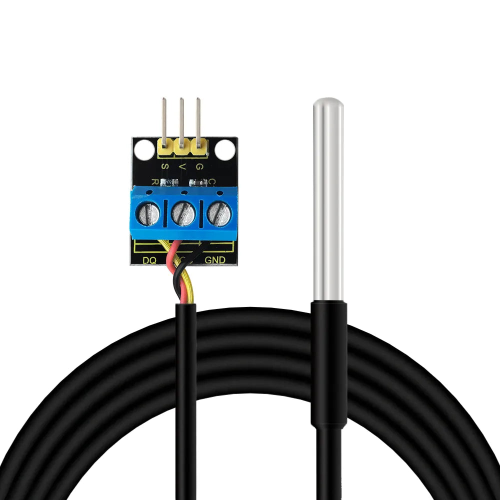 KEYESTUDIO Waterproof Stainless Steel Temperature Detector Sensor With Module