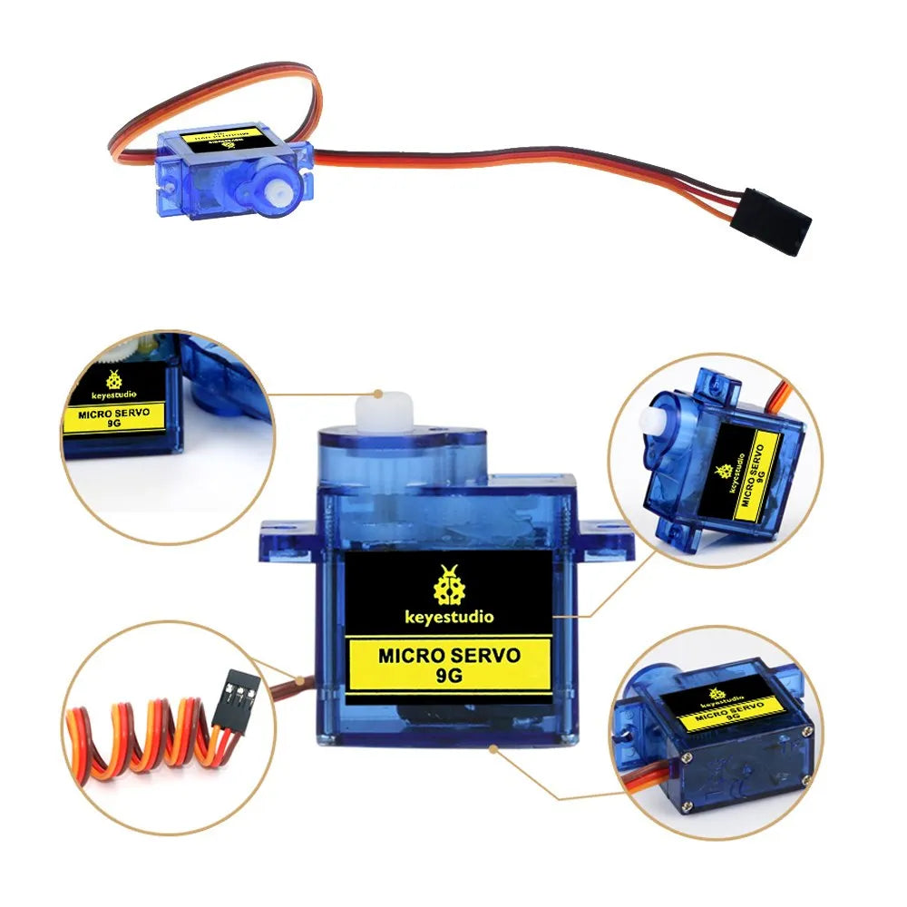 KEYESTUDIO 9G MINI SG90 90 degrees Servo Motor Blue with PH2.54 Connector For Arduino Robot Car