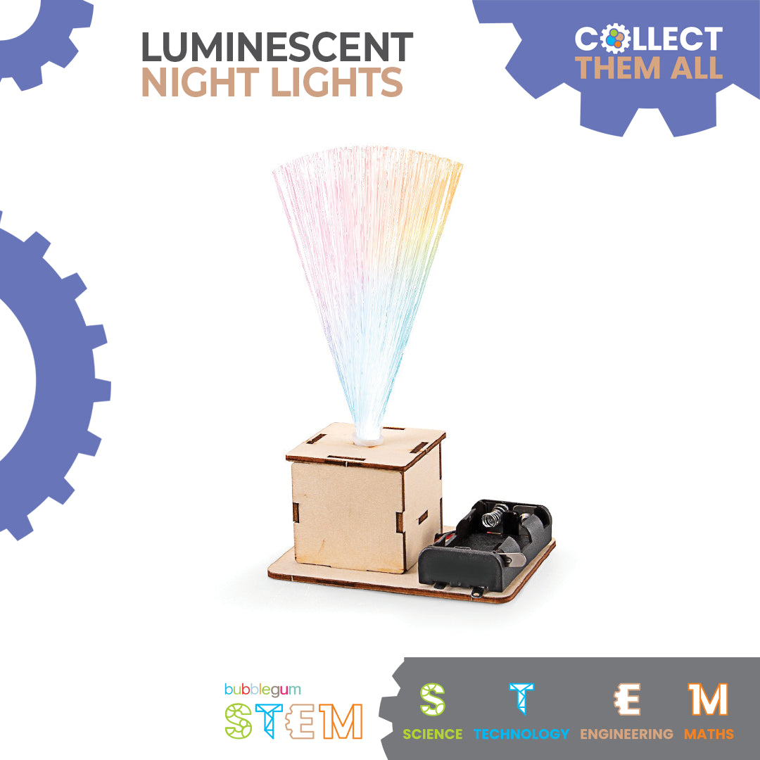 BUBBLEGUM Wood STEM Luminescent Night Light