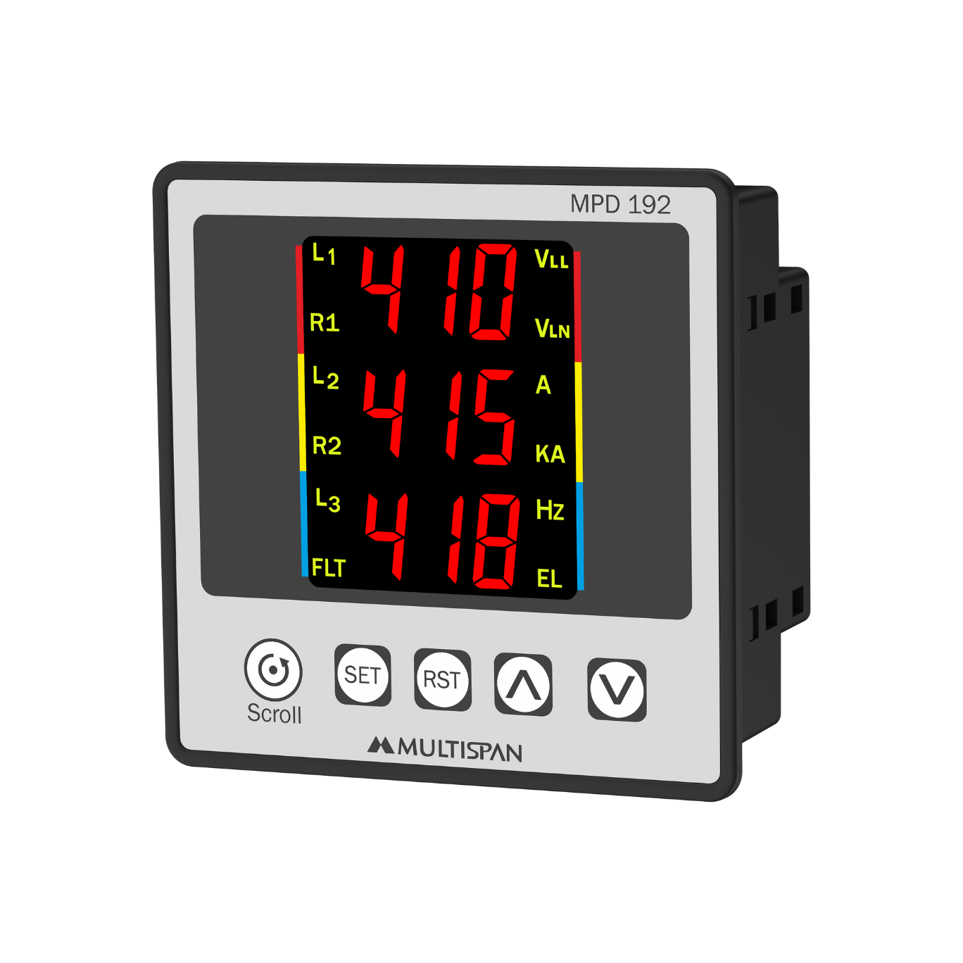 MULTISPAN (Panel Mount) Multifunction 3 Phase Protection Relay MPD-192