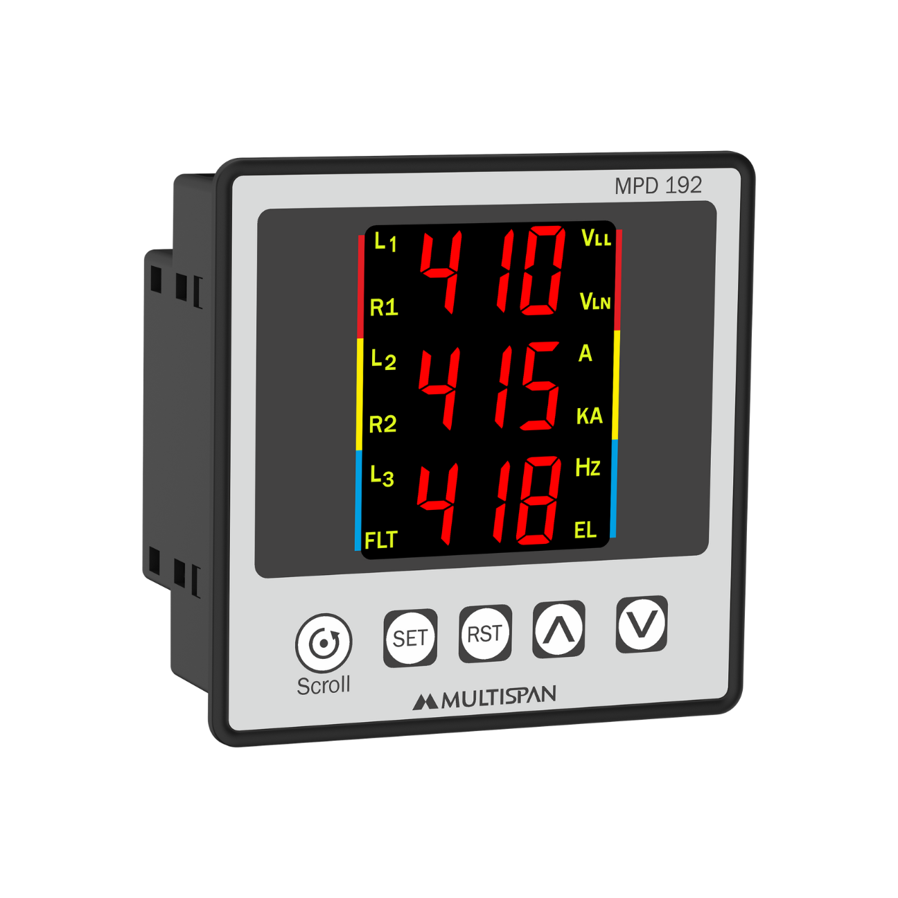 MULTISPAN (Panel Mount) Multifunction 3 Phase Protection Relay MPD-192