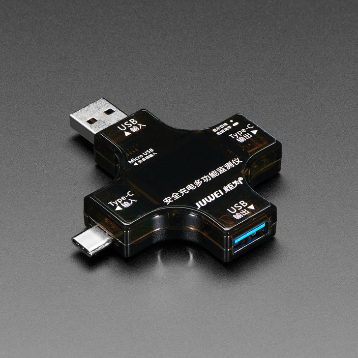 ADAFRUIT Multifunctional USB Digital Tester - USB A and C